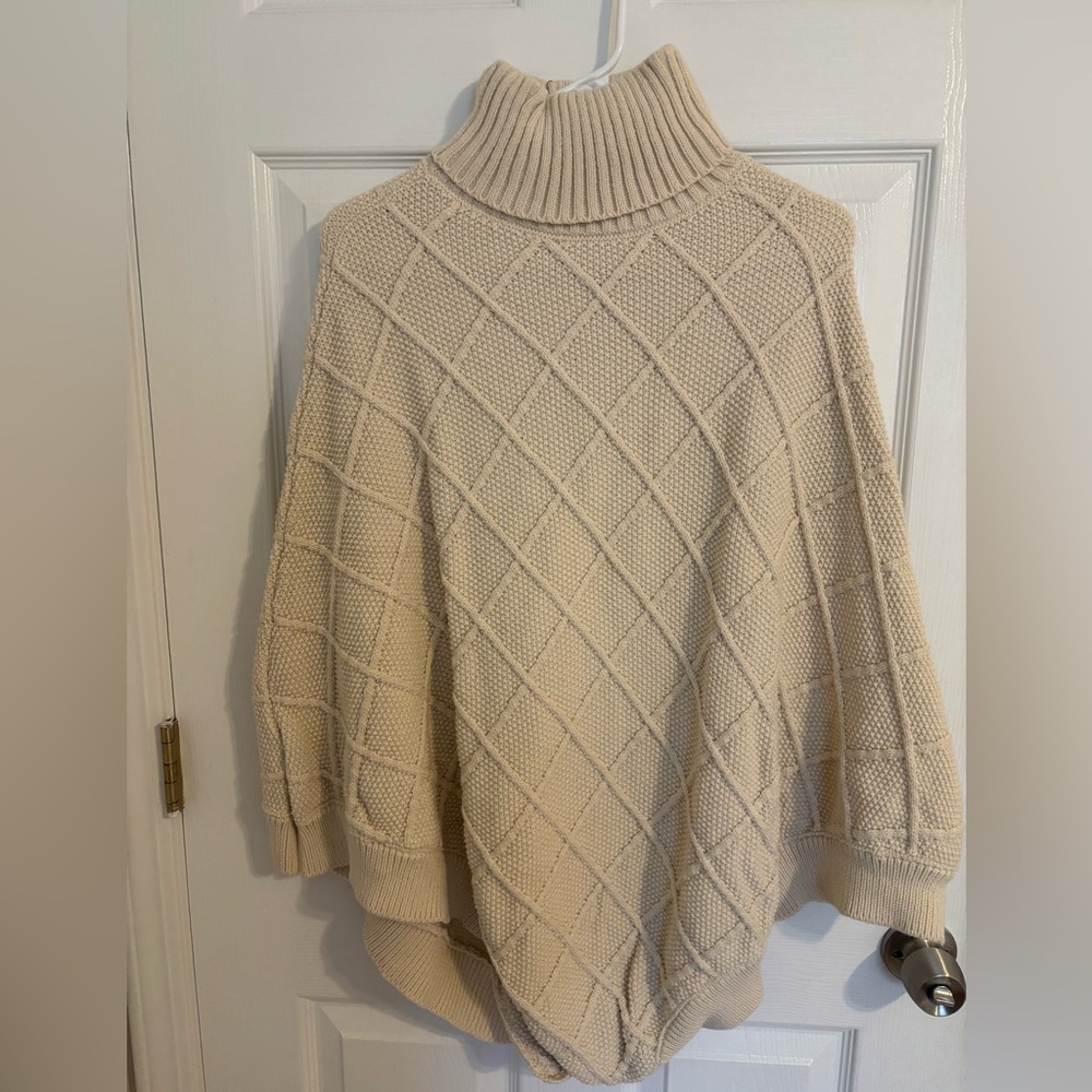 Brand New Lipsy Cream Cowl Neck Sweater - OS